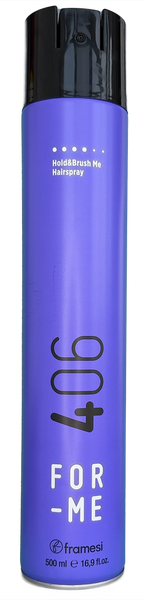 FOR-ME 406 HOLD&BRUSH ME HAIRSPRAYЛак для волосся сильної фіксації totis_0945415357 фото
