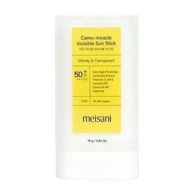 Легкий сонцезахисний стік Meisani Camo-Miracle Invisible Sun Stick SPF50 PA++++, 18 г krk_2613274245 фото