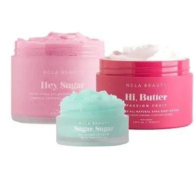 Набір для догляду за тілом та губами &laquo;Маракуя та м'ятне морозиво&raquo; NCLA Beauty Hi, Butter & Hey, Sugar, Sugar & Suga - Passion Fruit & Mint Gelato krk_2520991347 фото