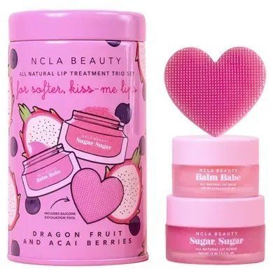 Подарунковий набір для догляду за губами 'Драгонфрут-Асаї' NCLA Dragon Fruit Acai Lip Care Set, 3 в 1 krk_2202969946 фото