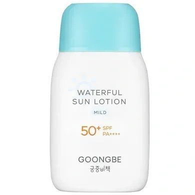 Уцінка Дитячий сонцезахисний лосьйон SPF50+ PA++++ GOONGBE Waterful Sun Lotion Mild, 80 г krk_3867701162 фото