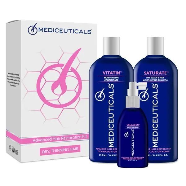 Набір для стимулювання росту волосся для жінок (сухе волосся) Mediceuticals Advanced Hair Restoration Kit utic_152056 фото