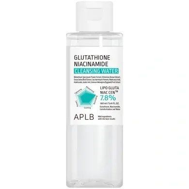 Міцелярна вода для демакіяжу з глутатіоном і ніацинамідом APLB Glutathione Niacinamide Cleansing Water, 160 мл krk_4094214024 фото