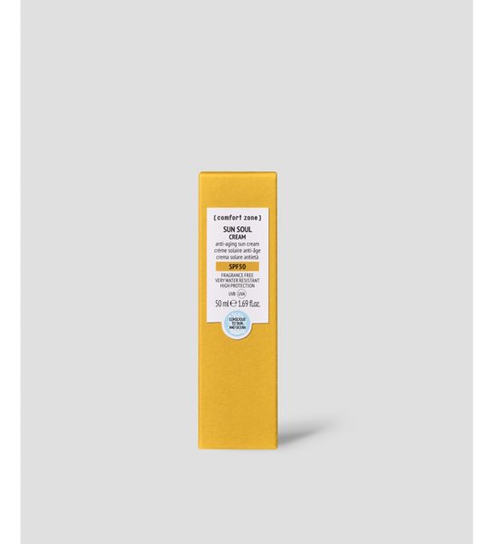 SUN SOUL CREAM SPF50 (50 мл) - АНТИВІКОВИЙ ВОДОСТІЙКИЙ СОНЦЕЗАХИСНИЙ КРЕМ SPF50 comfo_157179 фото