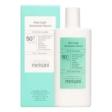 Сонцезахисна крем-сироватка для обличчя з алое Meisani Aloe Lujah Sunscreen Serum SPF50+, 50 мл krk_2999176192 фото